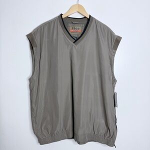 Izod Men's X-Treme Function Golfwear V-Neck Vest With Pockets Side Zip Size 2XL